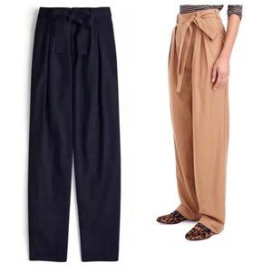J. Crew Collection Navy Blue Tie Waist Pants